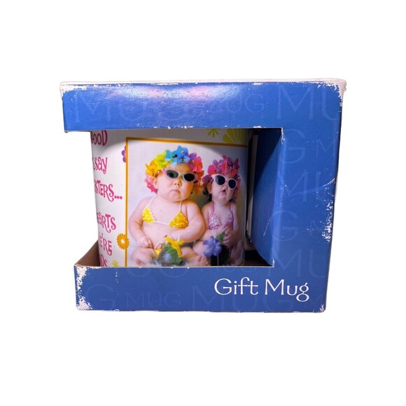 Leanin Tree Coffee Mug Cup Sisters Friends Quote NEW w/Box Ceramic Gift MGW57210 - Picture 10 of 13